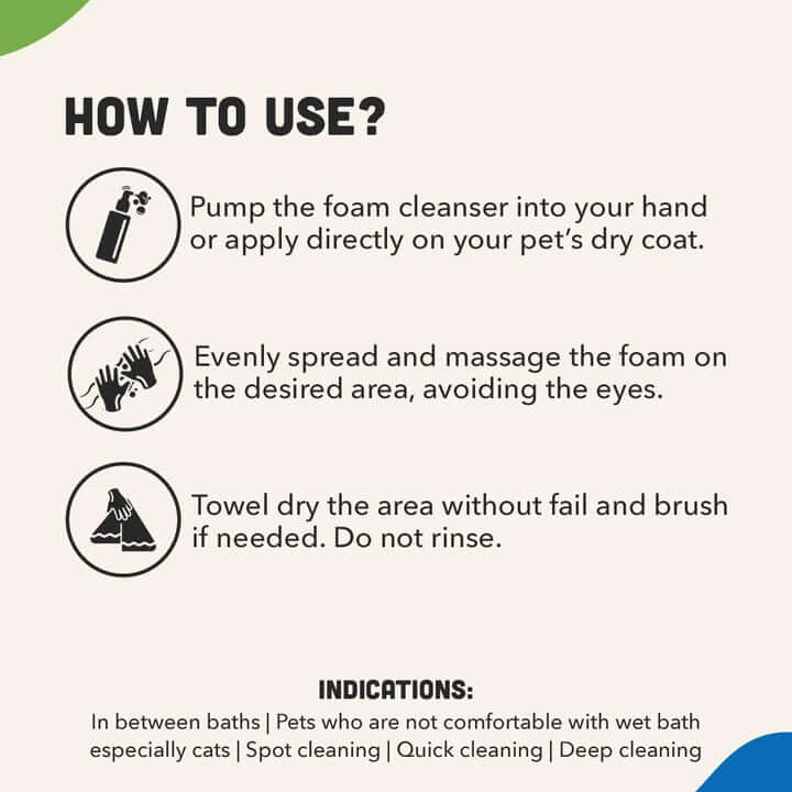 FRESH ME UP – Waterless Foam Cleanser For Dogs & Cats