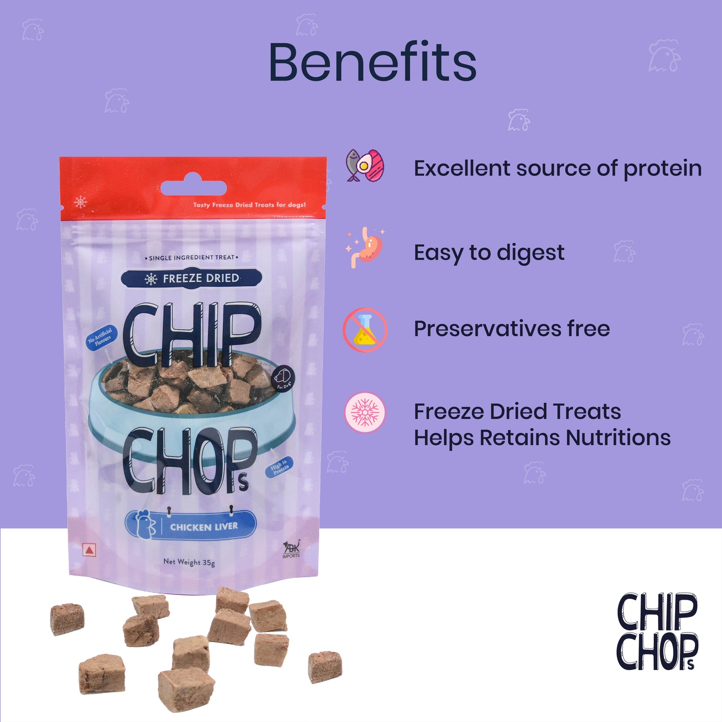 Chip Chops Freeze Dried Chicken Liver