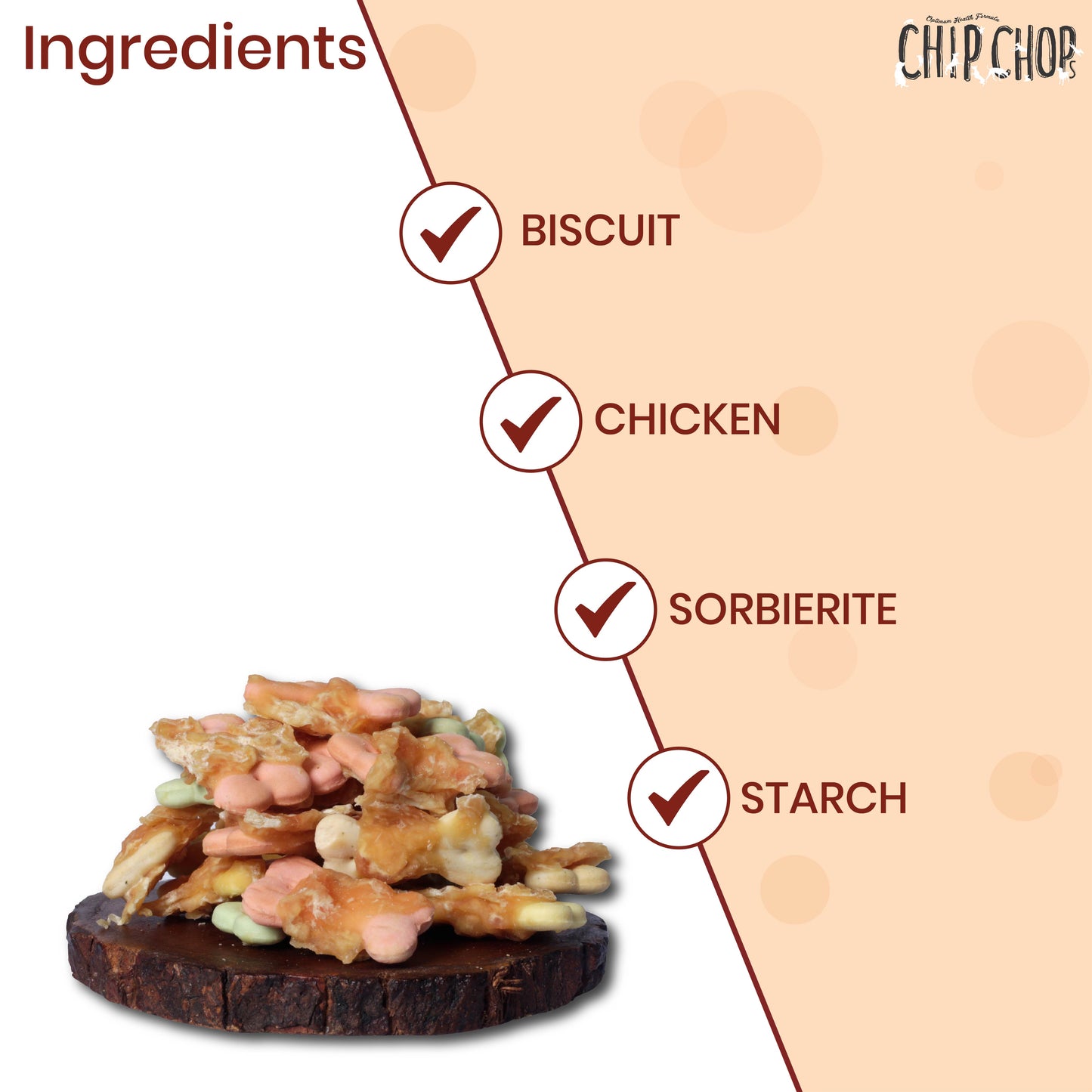 Chip Chops Biscuit Twined with Chicken 70g