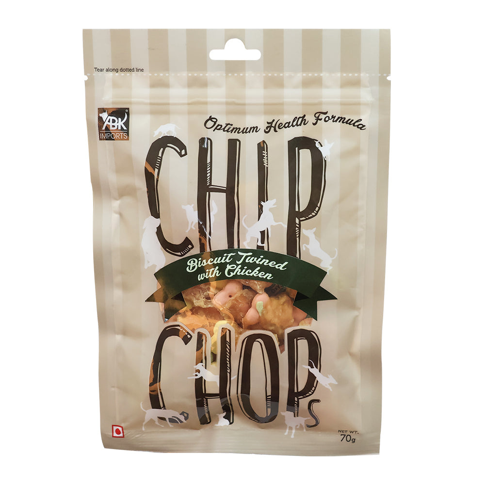 Chip Chops Biscuit Twined with Chicken 70g