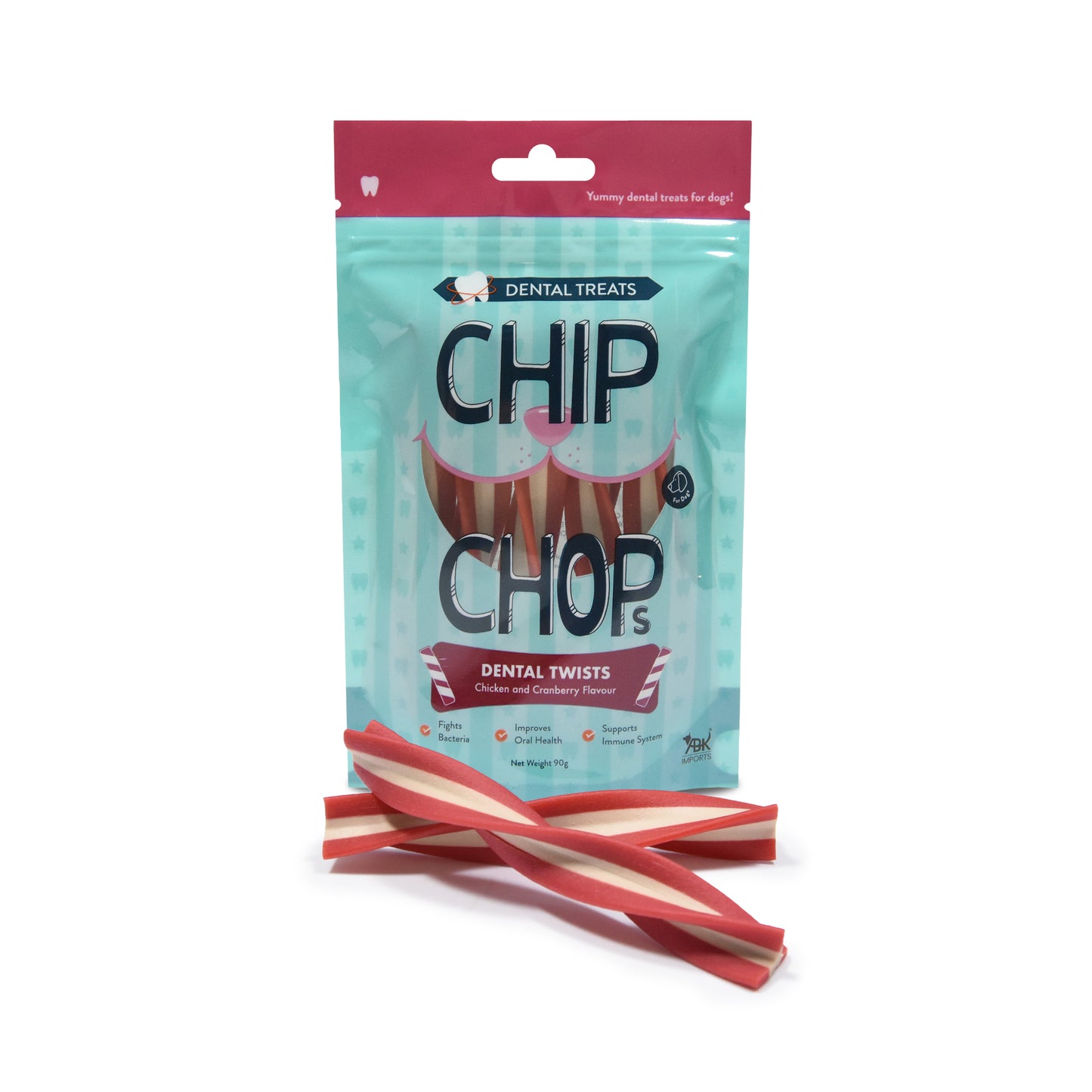 Chip Chops Dental Twist Chicken and Cranberry Flavour