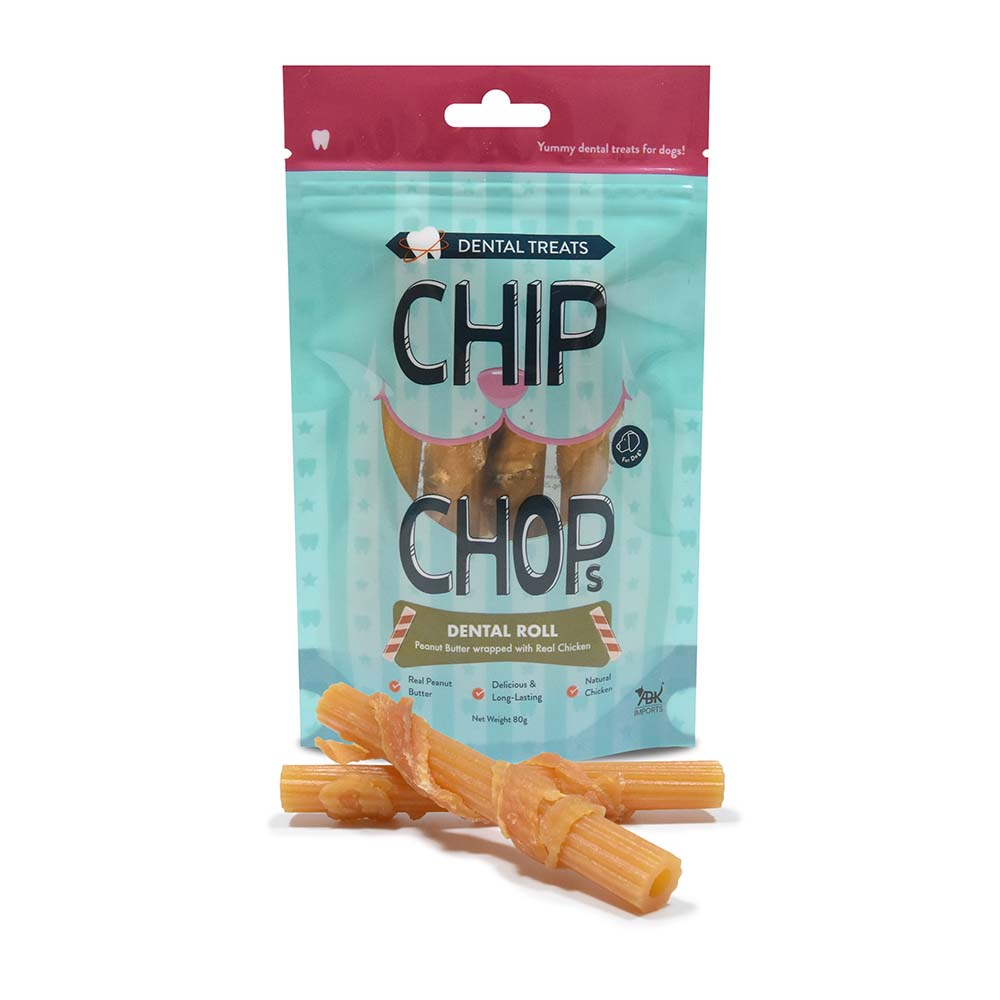 Chip Chops Dental Roll Peanut Butter Wrapped with Real Chicken