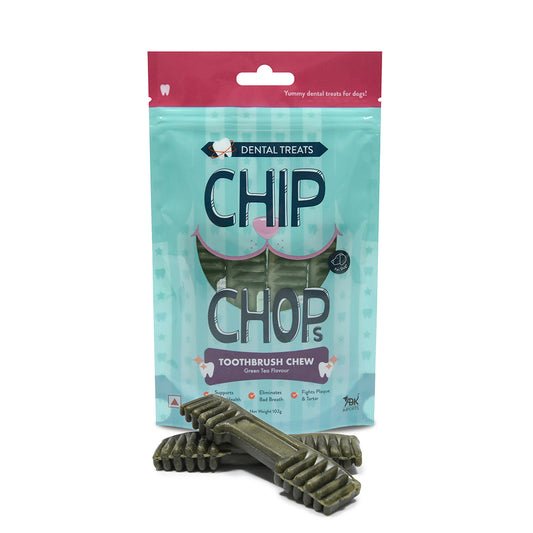 Chip Chops Toothbrush Chew Green Tea Flavor