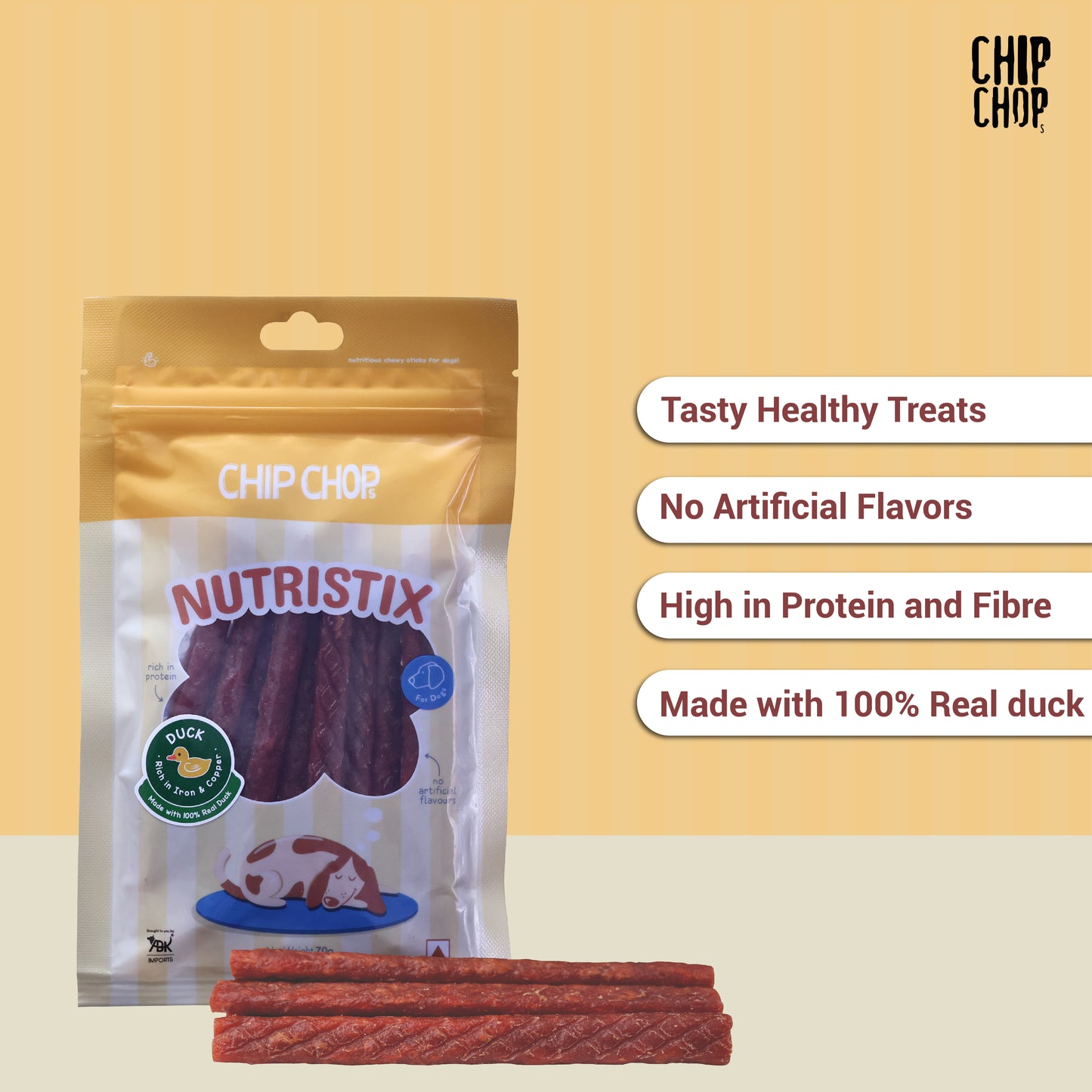 Chip Chops Nutristix Duck Flavour