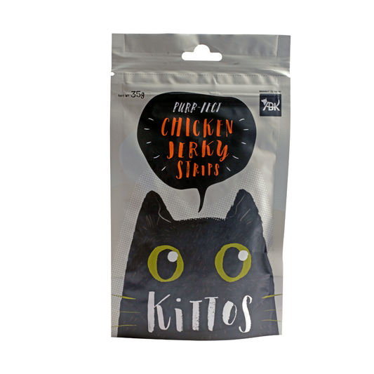 Kittos Chicken Jerky Strips 35g