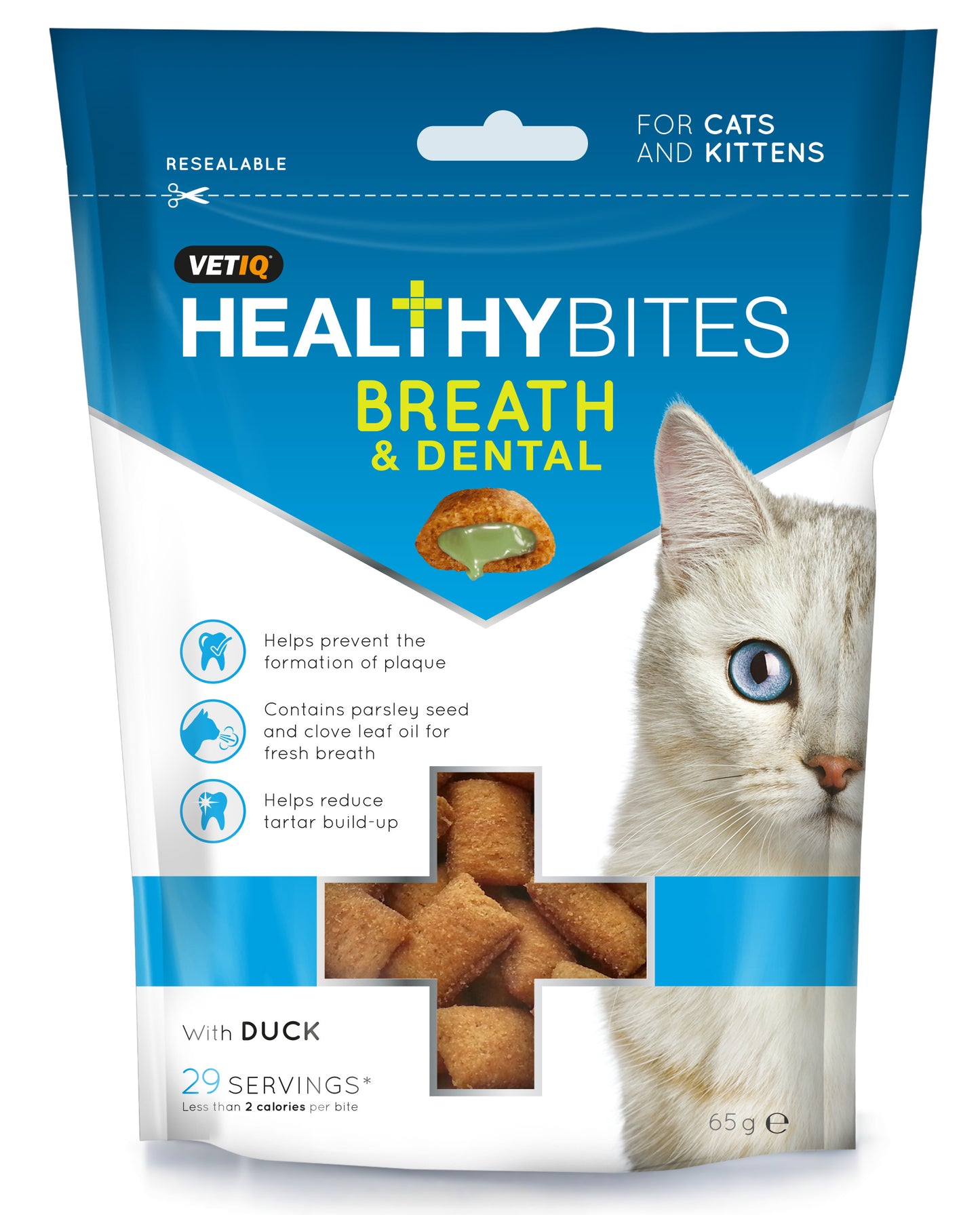 Healthy Bites Breath and Dental For Cats 65g