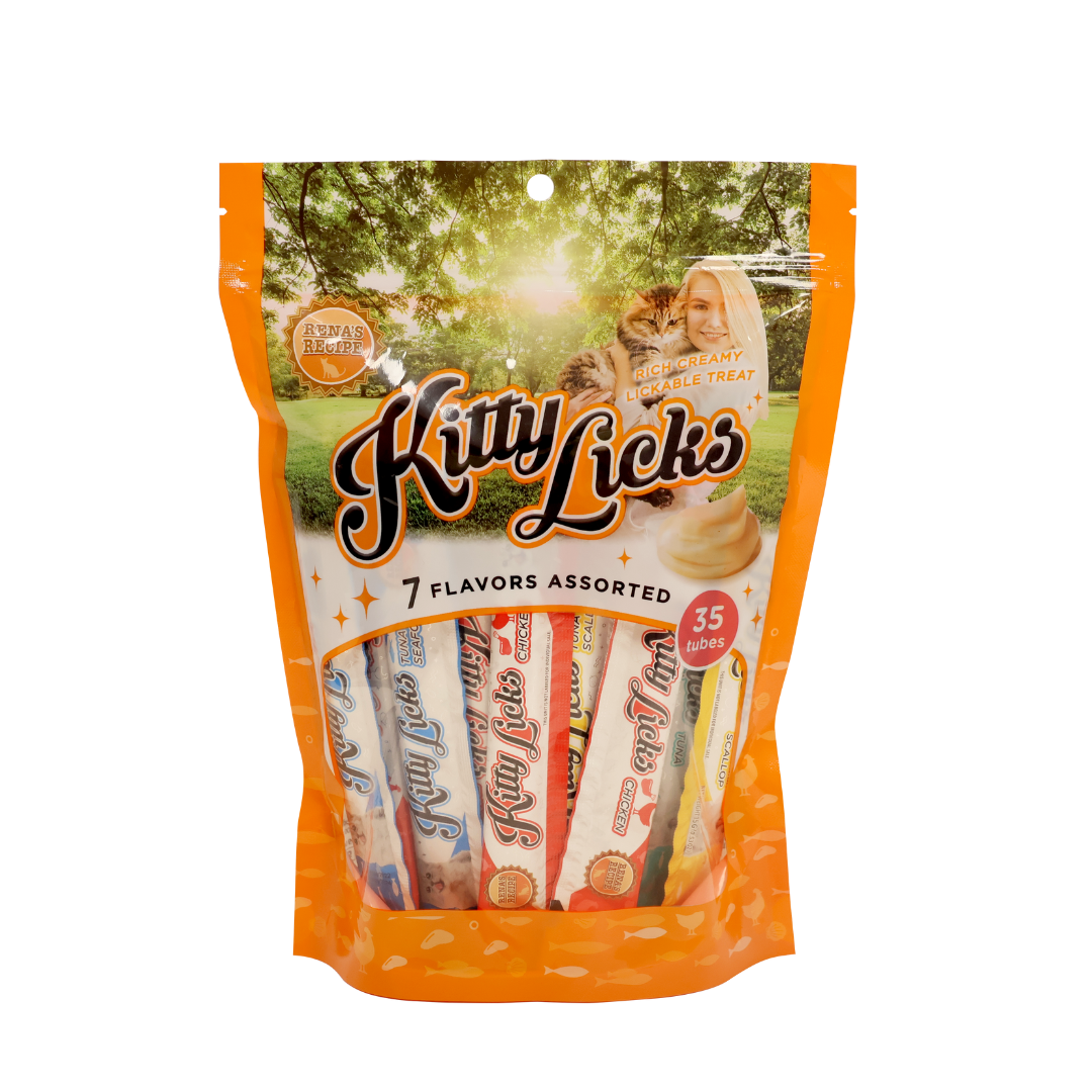 Kitty licks 7 in 1 Assorted Flavours, 35 Tubes