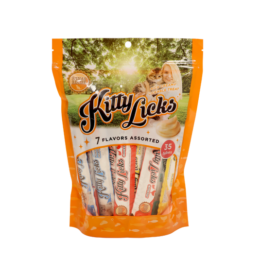 Kitty licks 7 in 1 Assorted Flavours, 35 Tubes